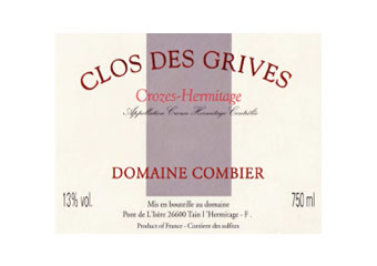 Domaine Combier - Crozes-Hermitage - Clos des Grives Rouge 2009