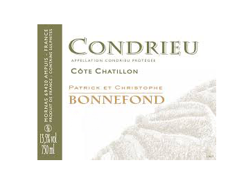 Domaine Christophe et Patrick Bonnefond - Condrieu - Côte Chatillon - Blanc - 2015