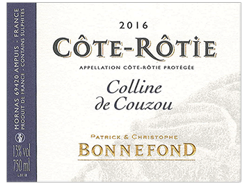 Domaine Christophe et Patrick Bonnefond - Côte-Rôtie - Colline du Couzou - Rouge - 2016