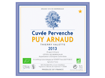 Clos Puy Arnaud - Côtes de Castillon - Cuvée Pervenche - Rouge - 2013
