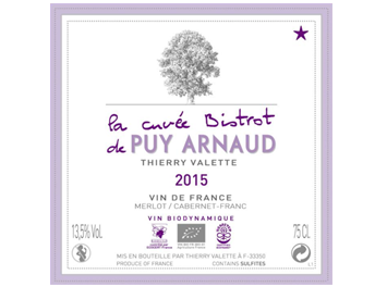 Clos Puy Arnaud - Vin de France - La Cuvée Bistrot - Rouge - 2015