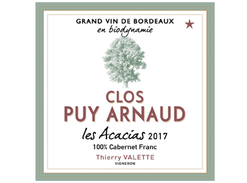 Clos Puy Arnaud - Castillon Côtes de Bordeaux - Les Acacias - Rouge - 2017