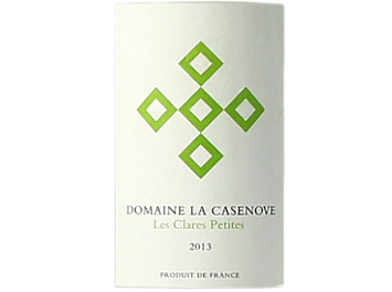 Domaine la Casenove - IGP des Côtes Catalanes - Les Clares Petites - Blanc - 2013