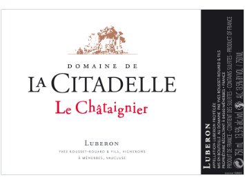 Domaine de la Citadelle - Luberon - Le Chataignier - Rouge - 2014