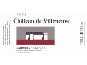 Château de Villeneuve - Saumur Champigny - Rouge - 2012