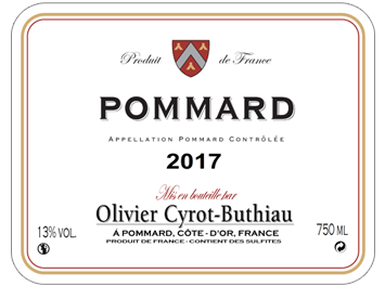 Domaine Olivier Cyrot - Pommard - Rouge - 2017