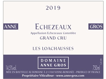 Anne Gros - Echezeaux Grand Cru - Les Loachausses - Rouge - 2019