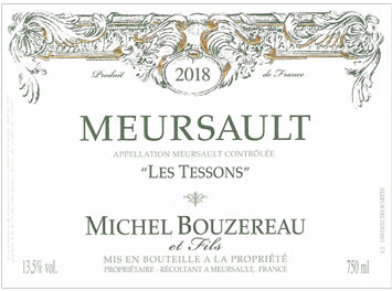 Michel Bouzereau et Fils - Meursault - Les Tessons - Blanc - 2018