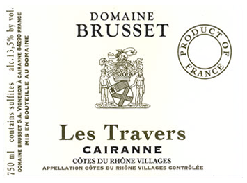 Domaine Brusset - Côtes du Rhône Villages Cairanne - Les Travers - Blanc - 2016