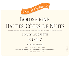 Domaine David Duband - Bourgogne Hautes Côtes de Nuits - Louis Auguste - Rouge - 2017