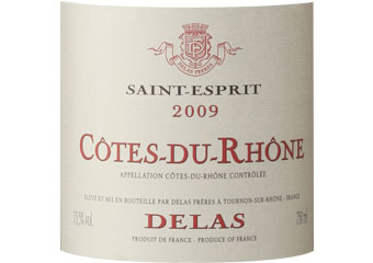 Delas - Côtes du Rhône - Saint-Esprit Rouge 2009