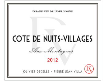 Decelle-Villa - Côte de Nuits Villages - Aux Montagnes - Rouge - 2012