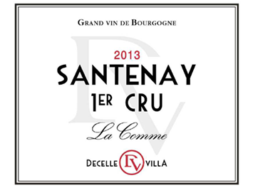 Decelle-Villa - Santenay - 1er Cru La Comme - Blanc - 2013