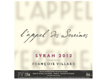 Domaine François Villard - Vin de France - L'appel des Sereines - Rouge - 2012