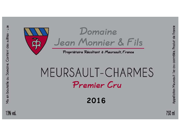 Domaine Jean Monnier & Fils - Meursault 1er Cru - Les Charmes - Blanc - 2016