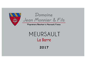 Domaine Jean Monnier & Fils - Meursault - La Barre - Blanc - 2017