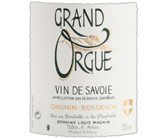 Domaine Louis Magnin - Vin de Savoie - Chignin-Bergeron - Grand Orgue  - Blanc - 2015