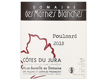 Domaine des Marnes Blanches - Côtes du Jura - Poulsard - Rouge - 2018