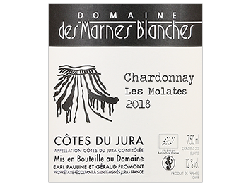 Domaine des Marnes Blanches - Côtes du Jura - Chardonnay Les Molates - Blanc - 2018