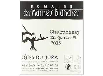 Domaine des Marnes Blanches - Côtes du Jura - Chardonnay En Quatre Vis - Blanc - 2018