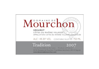 Domaine de Mourchon - Côtes du Rhône Villages Séguret - Tradition Rouge 2007