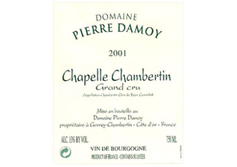Domaine Pierre Damoy - Chapelle Chambertin Rouge 2001