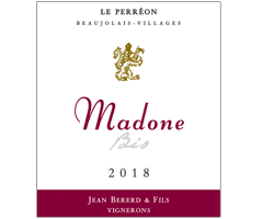 Jean Bererd & Fils - Madone Bio Le Perréon - Beaujolais Villages - Rouge - 2018