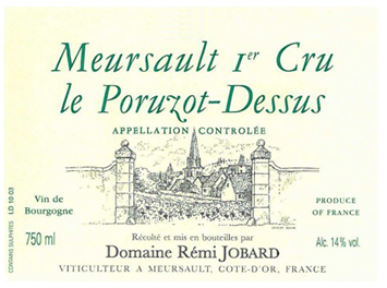 Domaine Remi Jobard - Meursault Premier Cru - Le Poruzot Dessus - Blanc - 2009