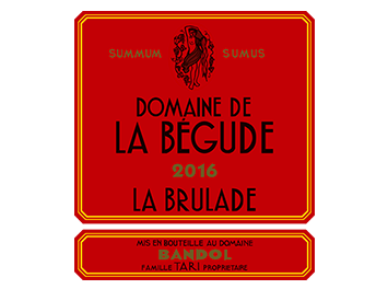 Domaine de la Bégude - Bandol - La Brulade - Rouge - 2016
