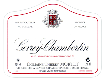 Domaine Thierry Mortet - Gevrey-Chambertin - Rouge - 2016