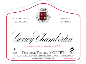 Domaine Thierry Mortet - Gevrey-Chambertin - Rouge - 2016