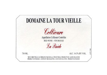 Domaine de la Tour Vieille - Collioure - La Pinède Rouge 2008
