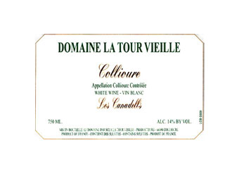 Domaine de la Tour Vieille - Collioure - Les Canadells Blanc 2010