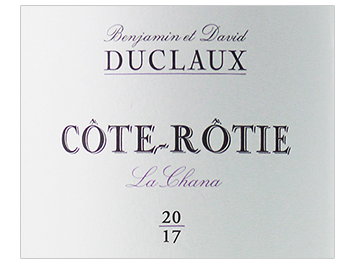 Domaine Benjamin et David Duclaux - Côte Rôtie - La Chana - Rouge - 2017
