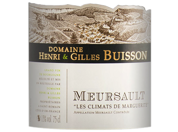 Domaine Henri et Gilles Buisson - Meursault - Les Climats de Marguerite - Blanc  - 2015
