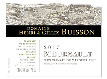 Domaine Henri & Gilles Buisson - Meursault - Les Climats de Marguerite - Blanc - 2017
