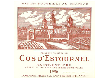Château Cos d'Estournel - Saint-Estèphe - Rouge - 1996