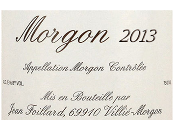 Domaine Jean Foillard - Morgon - Rouge - 2013