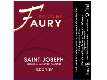 Domaine Faury - Saint-Joseph  - Hedonism - Rouge - 2014