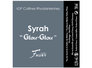 Domaine Faury - IGP Collines Rhodaniennes - Syrah Glou-Glou - Rouge - 2016