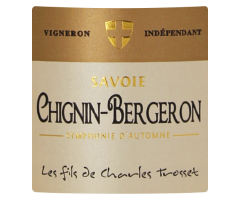 Les Fils de Charles Trosset - Vin de Savoie Chignin Bergeron - Symphonie d'Automne - Blanc - 2016