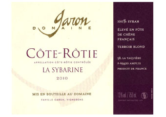 Domaine Garon - Côte-Rôtie - La Sybarine Rouge 2010