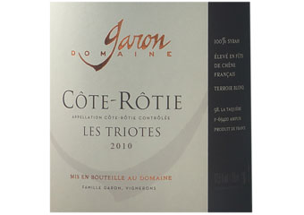 Domaine Garon - Côte-Rôtie - Les Triotes Rouge 2010