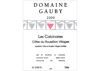 Domaine Gauby - Côtes du Roussillon Villages - Les Calcinaires Rouge 2009