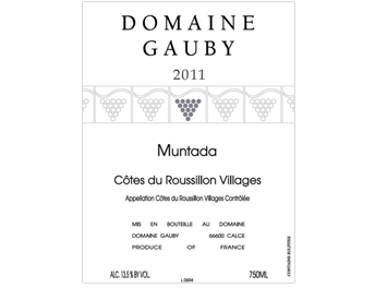 Domaine Gauby - Côtes du Roussillon Villages - Muntada - Rouge - 2011