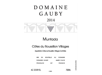Domaine Gauby - Côtes du Roussillon Villages - Muntada - Rouge - 2014
