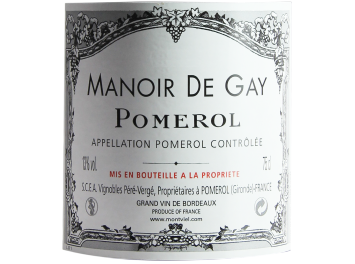 Château Le Gay - Pomerol - Manoir de Gay - Rouge - 2010