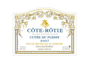 Domaine Gilles Barge - Côte-Rôtie - Cuvée du Plessy Rouge 2007