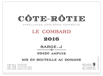 Domaine Gilles Barge - Côte-Rôtie - Le Combard - Rouge - 2016