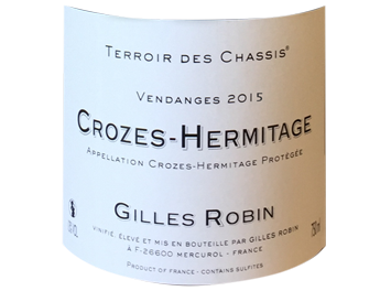 Gilles ROBIN - Crozes-Hermitage - Terroir des Chassis - Rouge - 2015